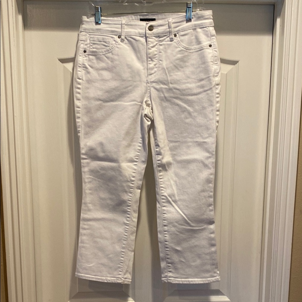 NYDJ Straight White Jeans 8